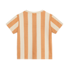 Jongens T-shirt Big Stripe van Daily7 in de kleur Sandstone in maat 128.