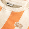 Jongens T-shirt Big Stripe van Daily7 in de kleur Sandstone in maat 128.