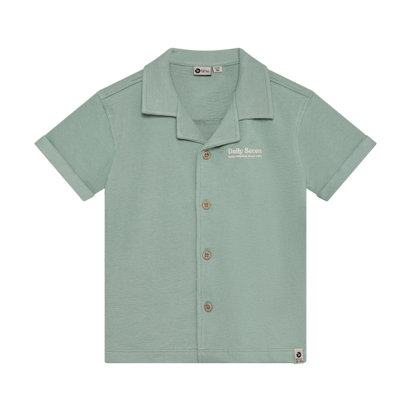 Jongens T-shirt Fancy Polo  van Daily7 in de kleur Green Milieu in maat 128.