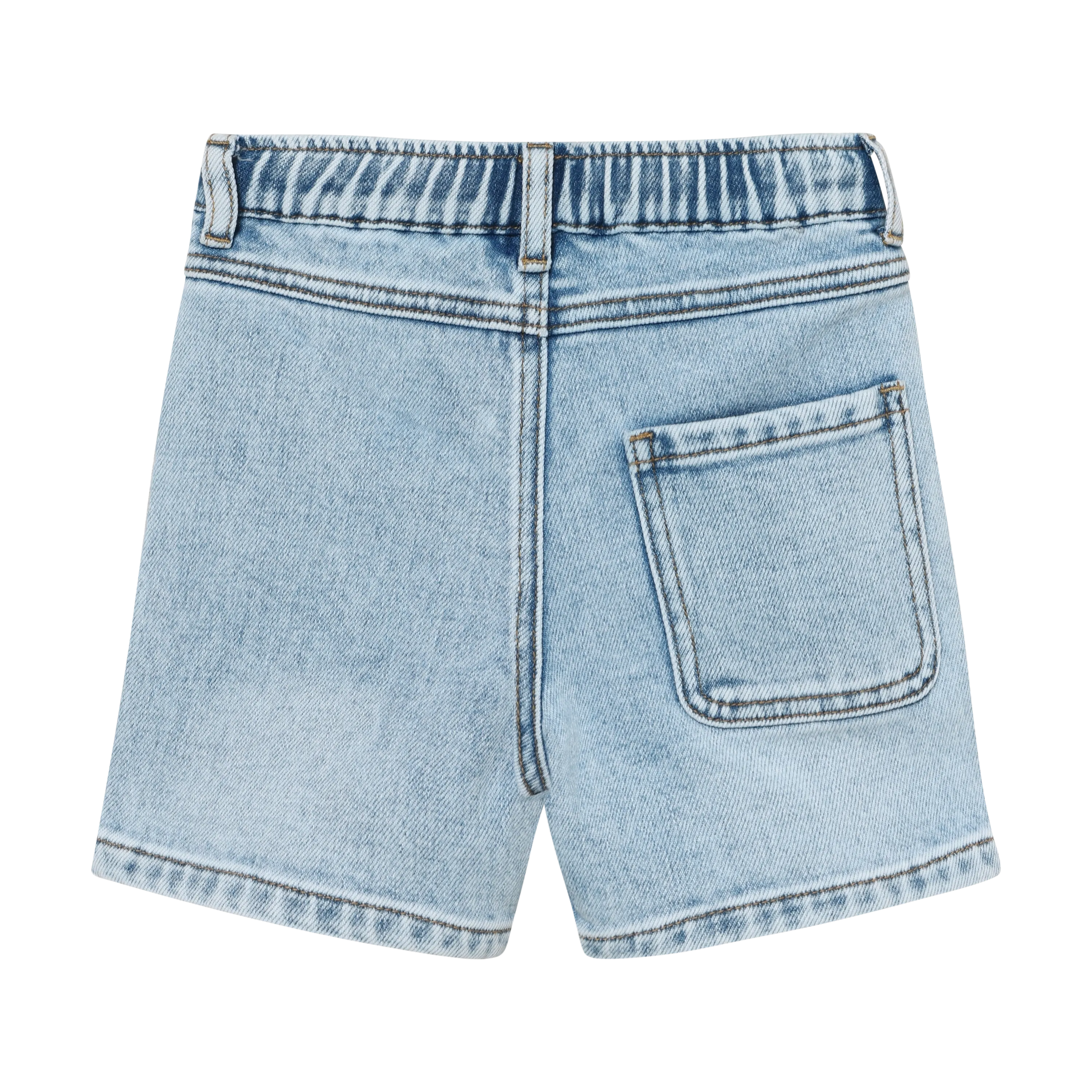 Jongens Denim Baggy Shorts van Daily7 in de kleur Blue Denim in maat 128.