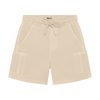 Jongens Canvas Cargo Shorts van Daily7 in de kleur Sandshell in maat 128.