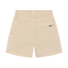 Jongens Canvas Cargo Shorts van Daily7 in de kleur Sandshell in maat 128.