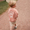 Jongens Canvas Cargo Shorts van Daily7 in de kleur Sandshell in maat 128.