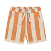 Jongens Shorts Big Stripe van Daily7 in de kleur Sandstone in maat 128.