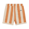 Jongens Shorts Big Stripe van Daily7 in de kleur Sandstone in maat 128.