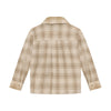 Jongens Fancy Check Shirt van Daily7 in de kleur Ginger Root in maat 128.