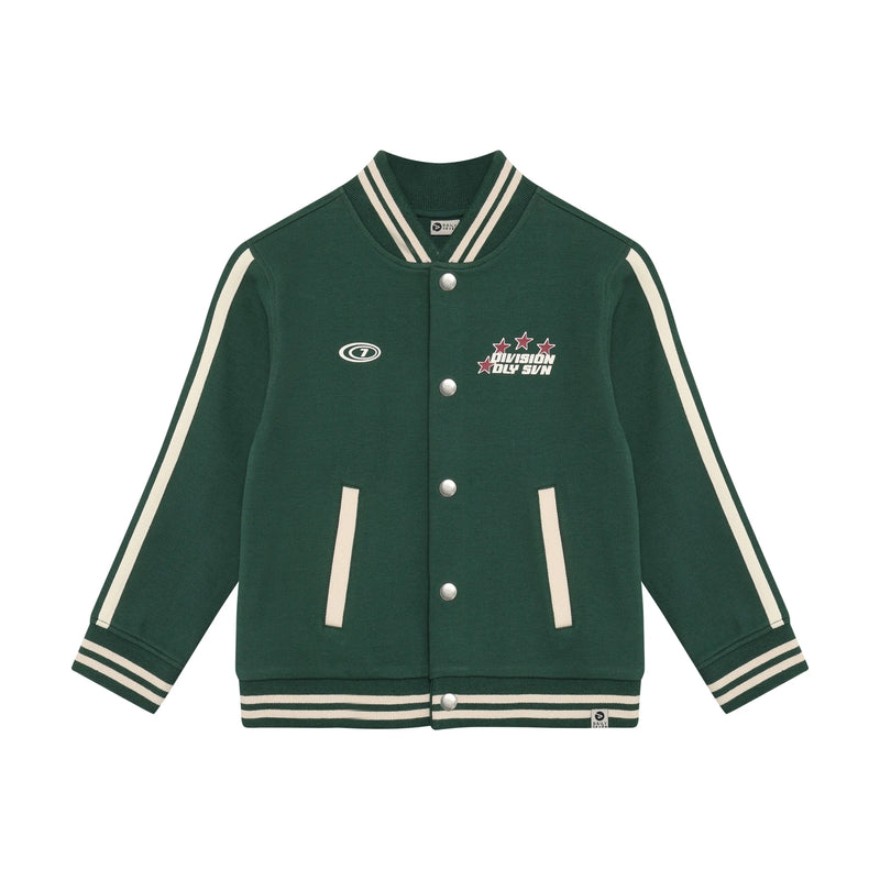 Jongens Oversized Bomberjacket van Daily7 in de kleur Jungle Green in maat 128.