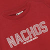 Jongens Oversized Sweater Artwork van Daily7 in de kleur Rythmic Red in maat 128.