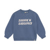 Jongens Oversized Sweater Artwork van Daily7 in de kleur Ash Blue in maat 128.