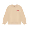 Jongens Oversized Sweater Backprint van Daily7 in de kleur Ginger Root in maat 128.