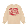 Jongens Oversized Sweater Backprint van Daily7 in de kleur Ginger Root in maat 128.