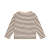 Jongens T-shirt Longsleeve Striped van Daily7 in de kleur Sandshell in maat 128.