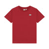 Jongens T-shirt Basic van Daily7 in de kleur Rythmic Red in maat 128.