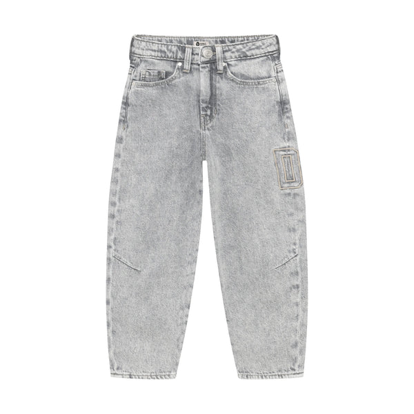 Jongens Denim Barrel Fit van Daily7 in de kleur Light Grey Denim in maat 128.