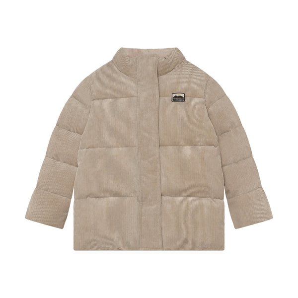 Jongens Winterjacket Corduroy van Daily7 in de kleur Plaza Taupe in maat 128.