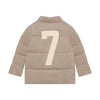 Jongens Winterjacket Corduroy van Daily7 in de kleur Plaza Taupe in maat 128.