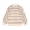 Jongens Oversized Sweater Collar van Daily7 in de kleur Sandshell in maat 128.