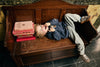 Jongens Oversized Sweater Badges van Daily7 in de kleur Odyssey Gray in maat 128.