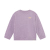 Jongens Oversized Sweater Backprint van Daily7 in de kleur Purple Melange in maat 128.