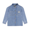Jongens Shirt Longsleeve Denim van Daily7 in de kleur Medium Denim in maat 128.