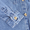 Jongens Shirt Longsleeve Denim van Daily7 in de kleur Medium Denim in maat 128.