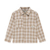 Jongens Shirt Longsleeve Check  van Daily7 in de kleur Plaza Taupe in maat 128.