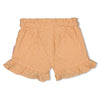 Meisjes Short ruches - Sunny Side Up van Jubel in de kleur Abrikoos in maat 128.