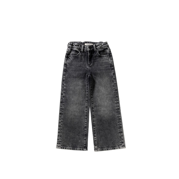 Your Wishes Stretch Denim | Wide Leg Glitter Jeans