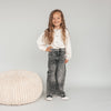 Your Wishes Stretch Denim | Wide Leg Glitter Jeans