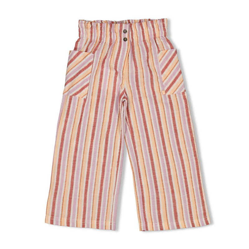Meisjes Culotte streep - Sunny Side Up van Jubel in de kleur Abrikoos in maat 128.