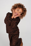 Meisjes Culotte crinkle - City Chic van Jubel in de kleur Koper in maat 128.