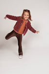 Meisjes Flared broek velours rib - City Chic van Jubel in de kleur Bruin in maat 128.