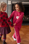 Meisjes Broek sporty - Daily Princess van  in de kleur Cerise in maat 128.
