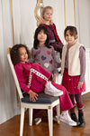 Meisjes Broek sporty - Daily Princess van  in de kleur Cerise in maat 128.