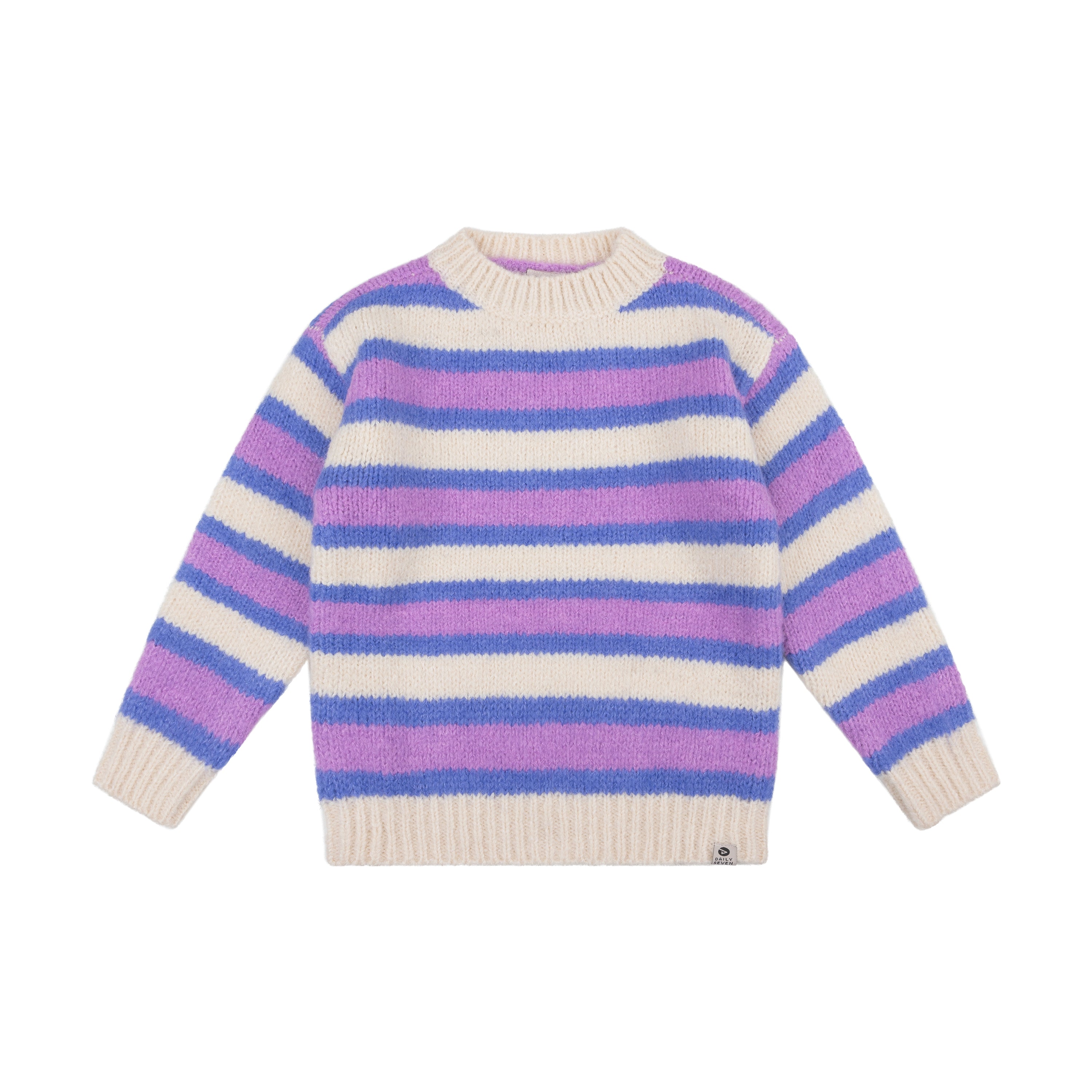 Daily7 Knitted Sweat Fancy Stripe