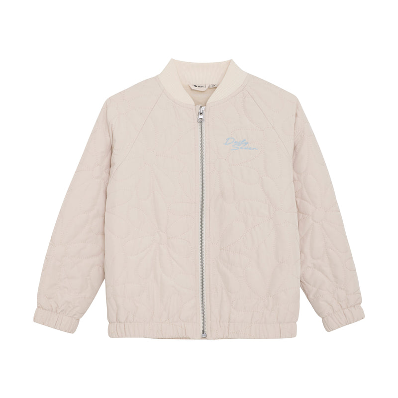 Meisjes Oversized Bomber Jacket van Daily7 in de kleur Sandshell in maat 128.