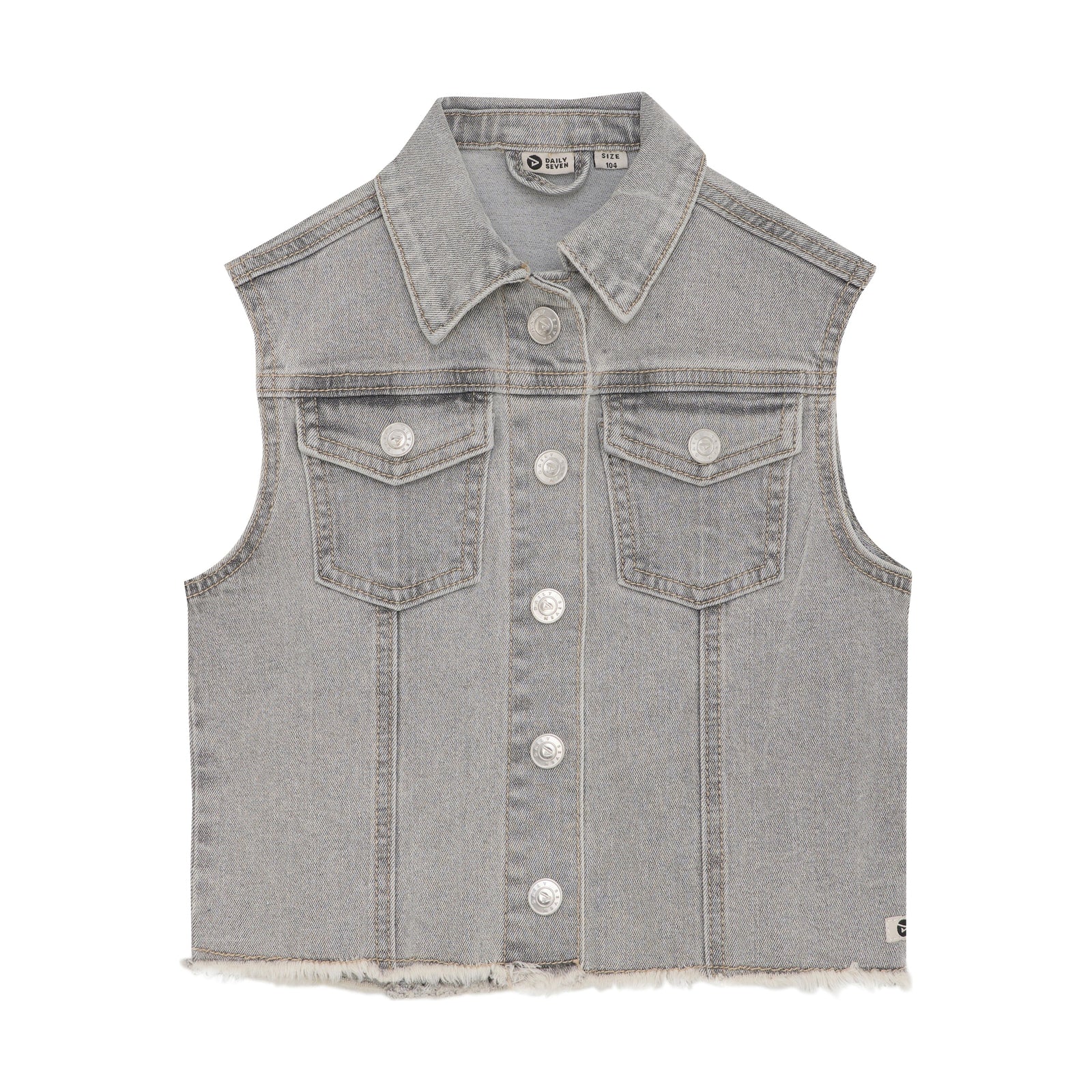 Daily7 Denim Sleeveless Jacket