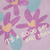 Meisjes Sweater Flower Backprint van Daily7 in de kleur Dusty Lilac in maat 128.
