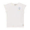 Meisjes T-shirt Backprint van Daily7 in de kleur Cloud in maat 128.