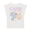 Meisjes T-shirt Backprint van Daily7 in de kleur Cloud in maat 128.