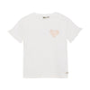 Meisjes T-shirt Heart van Daily7 in de kleur Cloud in maat 128.