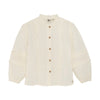 Meisjes Shirt Longsleeve Ruffle van Daily7 in de kleur Cloud in maat 128.