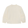 Meisjes Shirt Longsleeve Ruffle van Daily7 in de kleur Cloud in maat 128.