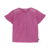 Meisjes Shirt Embroidery van Daily7 in de kleur Cherry Purple in maat 128.