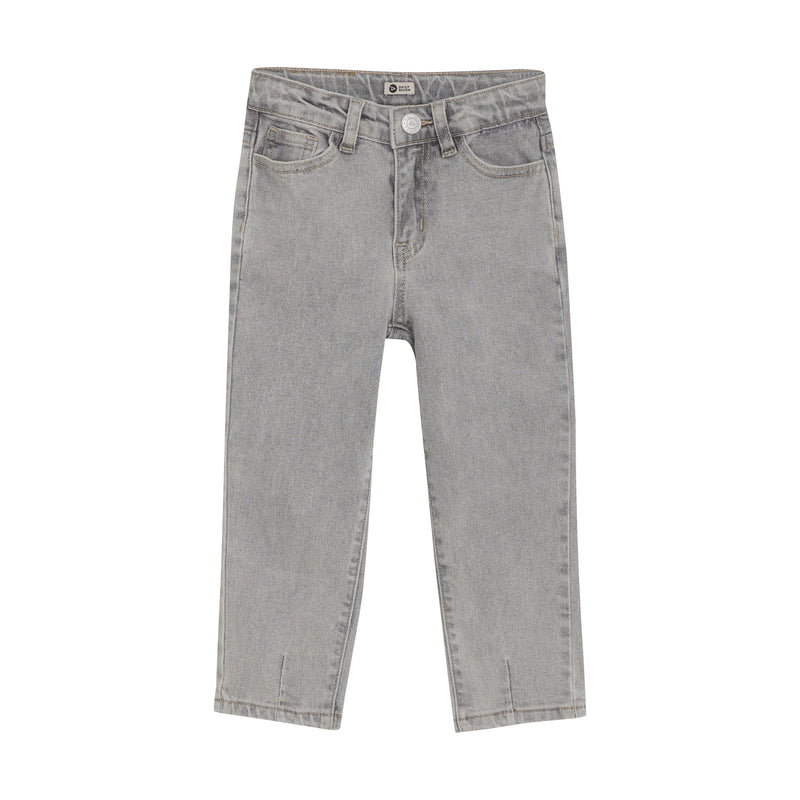 Meisjes 2500 Mom Fit Jeans van Daily7 in de kleur Light Grey Denim in maat 128.