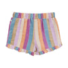Meisjes Shorts Terry Stripe van Daily7 in de kleur Cherry Purple in maat 128.