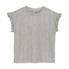 Meisjes Metallic T-shirt van Daily7 in de kleur Latte Sand in maat 128.