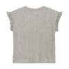 Meisjes Metallic T-shirt van Daily7 in de kleur Latte Sand in maat 128.