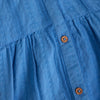 Meisjes Ruffle Shirt van Daily7 in de kleur Dusty Royal Blue in maat 128.