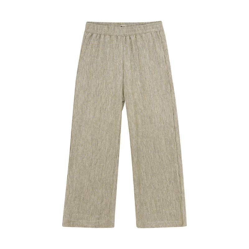 Meisjes Metallic Wide Pants van Daily7 in de kleur Latte Sand in maat 128.
